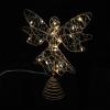 LUOZZY Christmas Angel Tree Topper Light Iron Angel Craft for Xmas Tree Topper Decoration view 2