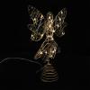 LUOZZY Christmas Angel Tree Topper Light Iron Angel Craft for Xmas Tree Topper Decoration view 3