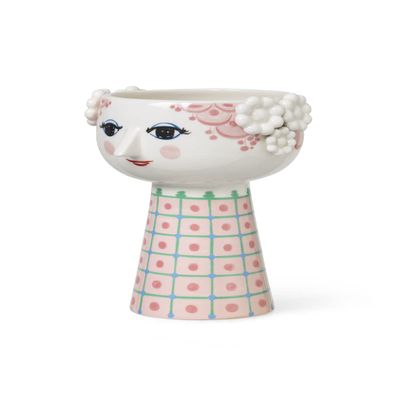Bjorn Wiinblad Eva Vase, Pink, 7.3" H, Gift Box Included
