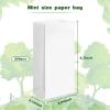 Containlol 200 Pcs Small Paper Lunch Bags 6.7 X 3.54 X 2.36, White view 2