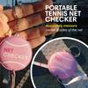 Scoring Right Tennis Net Height Mini Measuring Tape and Keyring, Portable 59 Inch Flexible Measuring Tape for Measuring Tennis Net Height, Pink view 2