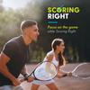 Scoring Right Tennis Net Height Mini Measuring Tape and Keyring, Portable 59 Inch Flexible Measuring Tape for Measuring Tennis Net Height, Pink view 3