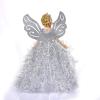 Naysku Christmas Tree Pendant Doll, Angel Tree Topper, Silver Wing, Christmas Decoration view 3