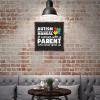 Autism Comes With A Parent Tin Sign Autism Warning Metal Sign Autism Awareness Family Child Farmhouse Wall Art Sign Rustic Home Decor For Door Garden Porch Bedroom Christmas Birthday Gift 12 Inch view 3