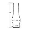 Clear Glass Lamp Chimney, Replacement Hurricane Globe Measures 2 5/8 Inch Diameter Base x 10 Inches High for Oil or Kerosene Lanterns view 4