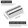 HERCHR Place Card Holders, Table Card Holders Silver Stainless Steel Card Holder Business Card Holder Desk Memo Card Holder view 2