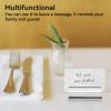 HERCHR Place Card Holders, Table Card Holders Silver Stainless Steel Card Holder Business Card Holder Desk Memo Card Holder view 3