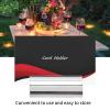 HERCHR Place Card Holders, Table Card Holders Silver Stainless Steel Card Holder Business Card Holder Desk Memo Card Holder view 4