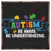 Autism Be Aware Be Understanding Tin Sign Autism Warning Metal Sign Autism Awareness Family Child Farmhouse Wall Art Sign Rustic Home Decor For Door Garden Porch Bedroom Christmas Birthday Gift 12" view 1