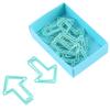 Cute Paper Clips, 12 Pcs Funny Paperclips Bookmarks Planner Clips, Arrow Shape Paper Clips for Office Supplies Girls Kids School Students(Light Blue) view 1