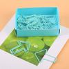 Cute Paper Clips, 12 Pcs Funny Paperclips Bookmarks Planner Clips, Arrow Shape Paper Clips for Office Supplies Girls Kids School Students(Light Blue) view 2
