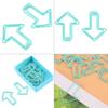 Cute Paper Clips, 12 Pcs Funny Paperclips Bookmarks Planner Clips, Arrow Shape Paper Clips for Office Supplies Girls Kids School Students(Light Blue) view 3