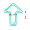 Cute Paper Clips, 12 Pcs Funny Paperclips Bookmarks Planner Clips, Arrow Shape Paper Clips for Office Supplies Girls Kids School Students(Light Blue) view 4