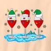 Christmas Wine Glass Funny Xmas Santa Hats Women Sweatshirt view 3