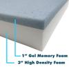 Foamma 4" x 30" x 72" Gel Memory Foam RV Bunk Mattress Replacement, Medium Firm, Pressure Relieving, Cooling Premium Comfort, USA Made, No Cover view 3