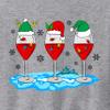Christmas Wine Glass Funny Xmas Santa Hats Women Sweatshirt view 3