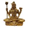 GLOOKS Brass Lord Shiva Statue/Siva Idol 3 inch for Home Temple view 1