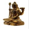 GLOOKS Brass Lord Shiva Statue/Siva Idol 3 inch for Home Temple view 3