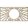 Ekena Millwork 38"W x 19"H x 14 1/4"ID x 1/4"T Hoover Wood Fretwork Pierced Ceiling Medallion, Birch view 4