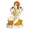 Marble Dust Combo of 2 Goddess Lakshmi Ganesha Saraswati God Ganpati Idol Home Decor Showpiece -23 cm (White Gold) view 3