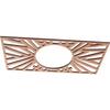 Ekena Millwork 18"W x 9"H x 6 5/8"ID x 3/8"T Hoover Wood Fretwork Pierced Ceiling Medallion, Cherry view 2