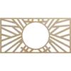 Ekena Millwork 32"W x 16"H x 11 7/8"ID x 1/4"T Hoover Wood Fretwork Pierced Ceiling Medallion, Birch view 1
