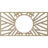 Ekena Millwork 32"W x 16"H x 11 7/8"ID x 1/4"T Hoover Wood Fretwork Pierced Ceiling Medallion, Birch view 4