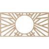 Ekena Millwork 20"W x 10"H x 7 3/8"ID x 1/4"T Hoover Wood Fretwork Pierced Ceiling Medallion, Alder view 4