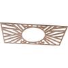 Ekena Millwork 38"W x 19"H x 14 1/4"ID x 3/8"T Hoover Wood Fretwork Pierced Ceiling Medallion, Wood (Paint Grade) view 2