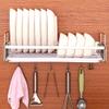 Dish Drying Rack 304 Stainless Steel Dish Rack Dish Drainer Drain Board Utensil Holder for Kitchen Counter (Color : Silver, Size : 45 * 27.5 * 15cm) view 3