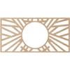 Ekena Millwork 16"W x 8"H x 5 7/8"ID x 1/4"T Hoover Wood Fretwork Pierced Ceiling Medallion, Alder view 4