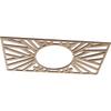 Ekena Millwork 22"W x 11"H x 8 1/8"ID x 3/8"T Hoover Wood Fretwork Pierced Ceiling Medallion, Red Oak view 2