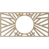 Ekena Millwork 16"W x 8"H x 5 7/8"ID x 1/4"T Hoover Wood Fretwork Pierced Ceiling Medallion, Birch view 4
