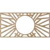 Ekena Millwork 22"W x 11"H x 8 1/8"ID x 1/4"T Hoover Wood Fretwork Pierced Ceiling Medallion, Red Oak view 4