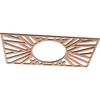 Ekena Millwork 20"W x 10"H x 7 3/8"ID x 3/8"T Hoover Wood Fretwork Pierced Ceiling Medallion, Cherry view 2