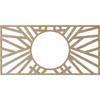 Ekena Millwork 24"W x 12"H x 8 7/8"ID x 3/8"T Hoover Wood Fretwork Pierced Ceiling Medallion, Birch view 4