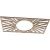Ekena Millwork 20"W x 10"H x 7 3/8"ID x 3/8"T Hoover Wood Fretwork Pierced Ceiling Medallion, Birch view 2