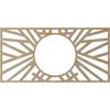 Ekena Millwork 20"W x 10"H x 7 3/8"ID x 3/8"T Hoover Wood Fretwork Pierced Ceiling Medallion, Birch view 4