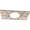 Ekena Millwork 26"W x 13"H x 9 5/8"ID x 3/8"T Hoover Wood Fretwork Pierced Ceiling Medallion, Red Oak view 2