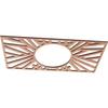 Ekena Millwork 20"W x 10"H x 7 3/8"ID x 1/4"T Hoover Wood Fretwork Pierced Ceiling Medallion, Cherry view 2