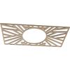 Ekena Millwork 34"W x 17"H x 12 5/8"ID x 1/4"T Hoover Wood Fretwork Pierced Ceiling Medallion, Birch view 2