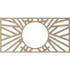 Ekena Millwork 34"W x 17"H x 12 5/8"ID x 1/4"T Hoover Wood Fretwork Pierced Ceiling Medallion, Birch view 4