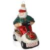 2" Limited Edition Kurt Adler Christmas Ornaments, Santa on Golf Cart Christmas Ornaments, Hand Blown Glass Christmas Ornaments for Christmas Decorations and Holiday Gifts, Made in Poland view 3