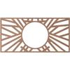 Ekena Millwork 18"W x 9"H x 6 5/8"ID x 3/8"T Hoover Wood Fretwork Pierced Ceiling Medallion, Wood (Paint Grade) view 4