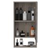FM FURNITURE Modesto Medicine Cabinet, with an Open Shelf and A Mirrored Cabinet with Two Interior Shelves, Light Gray Color. for Bathroom view 1