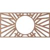 Ekena Millwork 22"W x 11"H x 8 1/8"ID x 3/8"T Hoover Wood Fretwork Pierced Ceiling Medallion, Wood (Paint Grade) view 4