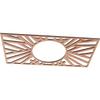 Ekena Millwork 22"W x 11"H x 8 1/8"ID x 3/8"T Hoover Wood Fretwork Pierced Ceiling Medallion, Cherry view 2