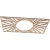 Ekena Millwork 24"W x 12"H x 8 7/8"ID x 1/4"T Hoover Wood Fretwork Pierced Ceiling Medallion, Alder view 2