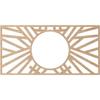 Ekena Millwork 24"W x 12"H x 8 7/8"ID x 1/4"T Hoover Wood Fretwork Pierced Ceiling Medallion, Alder view 4