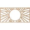 Ekena Millwork 24"W x 12"H x 8 7/8"ID x 3/8"T Hoover Wood Fretwork Pierced Ceiling Medallion, Alder view 4
